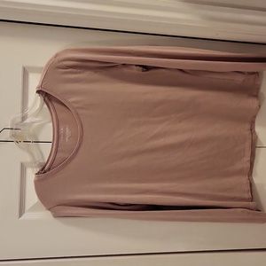 Tahari dusty rose long sleeved tee XL
